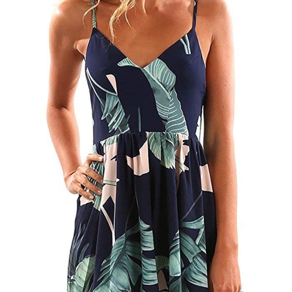 Navy Romper